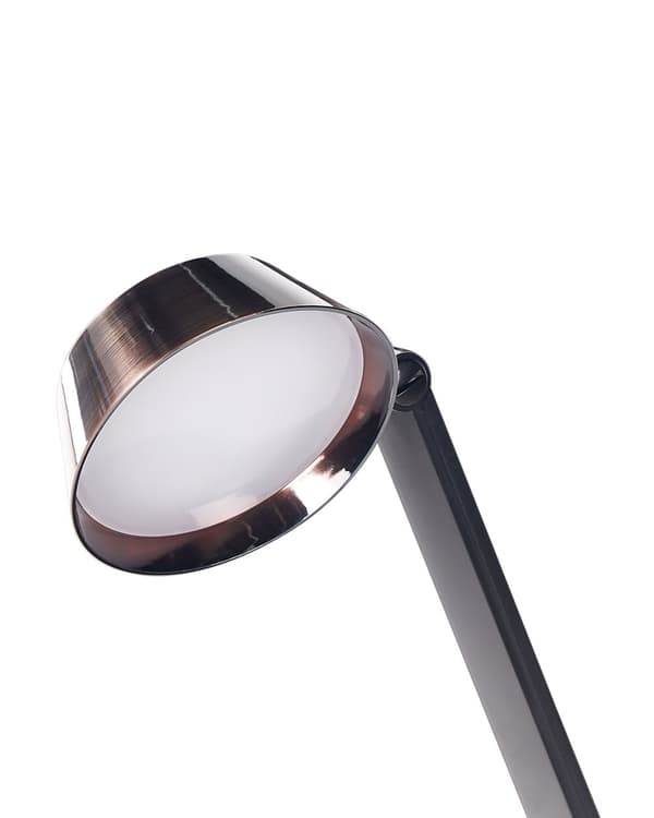 LED Skrivebordslampe Kobber Metal Bordbelysning Læse Computerlampe Justerbar Armdæmper Farvetemperatur USB-port