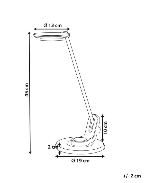 LED Skrivebordslampe Sort Metal Bordbelysning Læse Computerlampe Justerbar Arm Lysdæmper Farvetemperatur USB-port