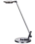 Miniatyrbillede 6 af 11: LED Skrivebordslampe Sort Metal Bordbelysning Læse Computerlampe Justerbar Arm Lysdæmper Farvetemperatur USB-port