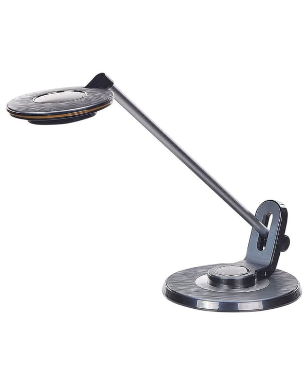 LED Skrivebordslampe Sort Metal Bordbelysning Læse Computerlampe Justerbar Arm Lysdæmper Farvetemperatur USB-port