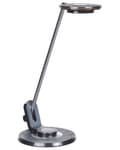 Miniatyrbillede 1 af 11: LED Skrivebordslampe Sort Metal Bordbelysning Læse Computerlampe Justerbar Arm Lysdæmper Farvetemperatur USB-port