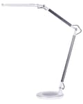 Miniatyrbilde 6 av 11: Skrivebordslampe Sølv Metall Aluminium LED Dobbel dimming Berøringsbryter Moderne Belysning Kontor Bordlampe