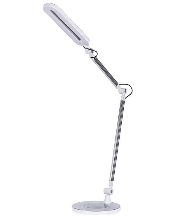 Skrivebordslampe Sølv Metall Aluminium LED Dobbel dimming Berøringsbryter Moderne Belysning Kontor Bordlampe