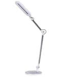 Miniatyrbilde 7 av 11: Skrivebordslampe Sølv Metall Aluminium LED Dobbel dimming Berøringsbryter Moderne Belysning Kontor Bordlampe