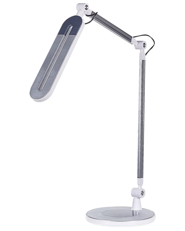 Skrivebordslampe Sølv Metall Aluminium LED Dobbel dimming Berøringsbryter Moderne Belysning Kontor Bordlampe
