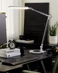 Miniatyrbilde 2 av 11: Skrivebordslampe Sølv Metall Aluminium LED Dobbel dimming Berøringsbryter Moderne Belysning Kontor Bordlampe