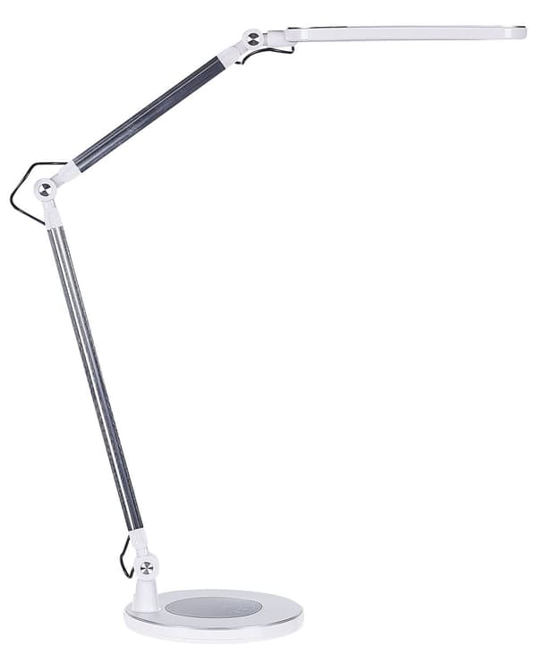 Skrivebordslampe Sølv Metall Aluminium LED Dobbel dimming Berøringsbryter Moderne Belysning Kontor Bordlampe