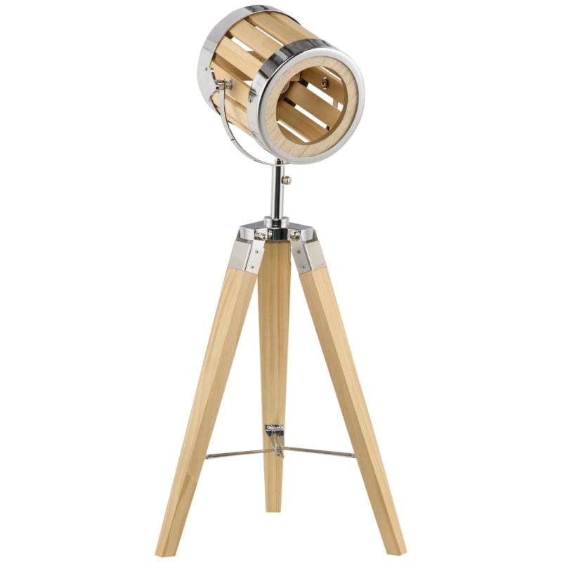 Rootz Table Lamp Bedside Lamp Tripod Lamp Wood Tripod Frame