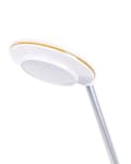 Miniatyrbilde 10 av 11: Bordlampe Sølv Hvit Metall 19 x 45 x 19 cm LED Dimmer Justerbar USB-port Leselampe Skrivebordslampe Belysning