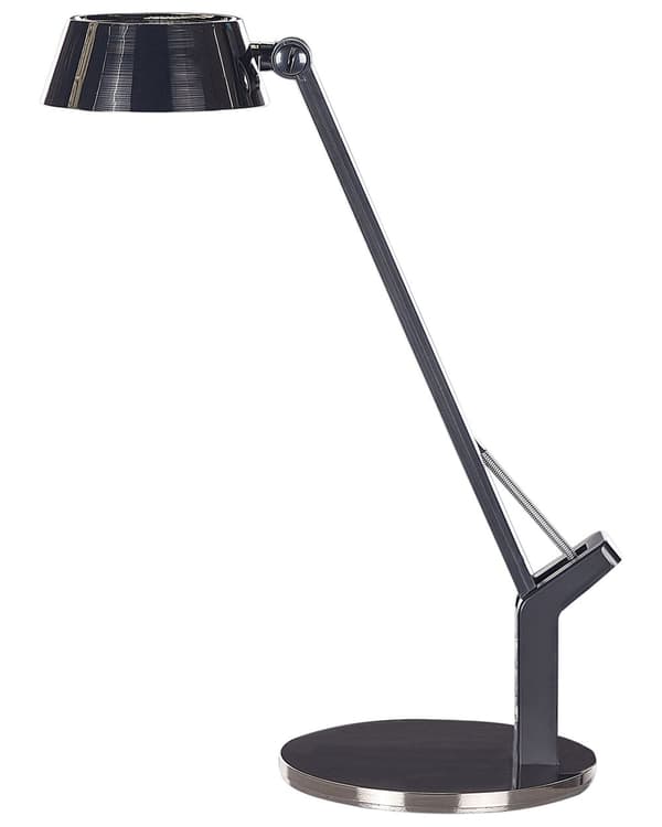 Bordlampe Messing Metall 17 x 40 x 17 cm LED Dimmer Justerbar USB-port Leselampe Skrivebordslampe Belysning