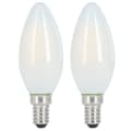 Pikkukuva 1 / 3: Xavax Led Filament E14 470lm Rep. 40W kynttilälamppu matta lämmin valkoinen 2 kpl