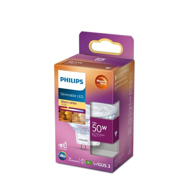 Philips Led 50w Gu5.3 WW 12v 36d Wgd Srt4-belysning