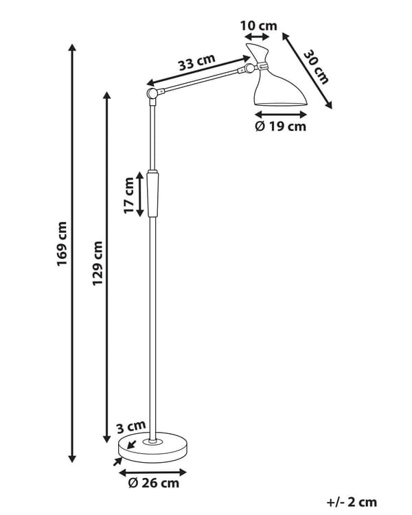 Gulvlampe LED-lampe Kobber Syntetisk Materiale 169 cm Dimming Moderne Belysning Hjemmekontor