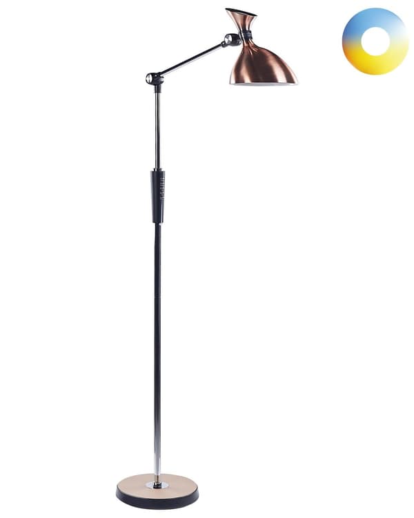 Gulvlampe LED-lampe Kobber Syntetisk Materiale 169 cm Dimming Moderne Belysning Hjemmekontor