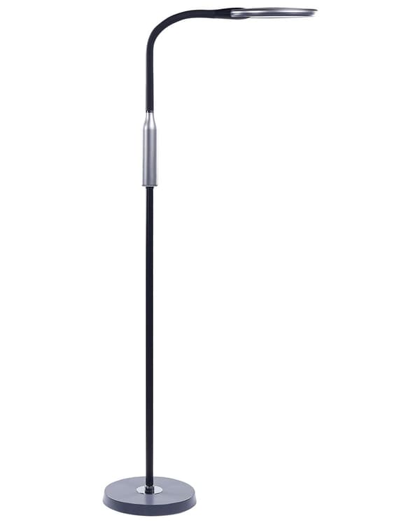 Gulvlampe LED-lampe Svart Syntetisk Materiale 148 cm Dimming Moderne Belysning Hjemmekontor