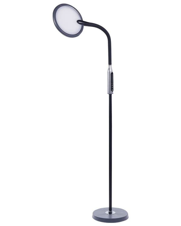 Gulvlampe LED-lampe Svart Syntetisk Materiale 148 cm Dimming Moderne Belysning Hjemmekontor
