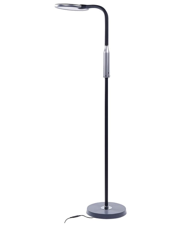 Gulvlampe LED-lampe Svart Syntetisk Materiale 148 cm Dimming Moderne Belysning Hjemmekontor