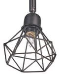 Miniatyrbild 8 av 10: Taklampa Svart Metall 4 ljus Burskärmar Justerbara Armar Modern Design Kök Matsal