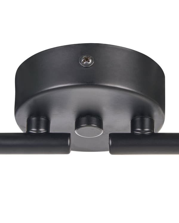 Taklampa Svart Metall 4 ljus Burskärmar Justerbara Armar Modern Design Kök Matsal