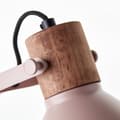 Miniatyrbild 6 av 8: Brilliant Erena bordslampa 52cm ljusrosa metall/trä sladdbrytare  1x A60, E27, 40 W, lämplig för normal lampa (ingår ej)