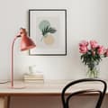 Miniatyrbild 8 av 8: Brilliant Erena bordslampa 52cm röd metall/trä sladdbrytare  1x A60, E27, 40 W, lämplig för normal lampa (ingår ej)