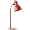 Miniatyrbild 1 av 8: Brilliant Erena bordslampa 52cm röd metall/trä sladdbrytare  1x A60, E27, 40 W, lämplig för normal lampa (ingår ej)