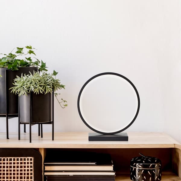 Brilliant Chaumont LED bordlampe 28cm sort aluminium ledningskontakt  7,5 W LED integreret (lysstrøm: 850lm, lysfarve: 3000K)