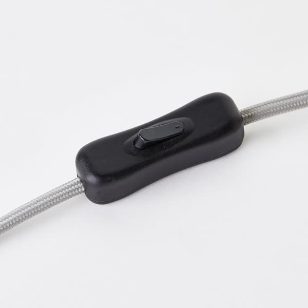 Brilliant Nalam bordslampa 31cm ljust trä/grå metall/trä sladdbrytare  1x D45, E14, 40 W, Lämplig för dropplampa (ingår ej)