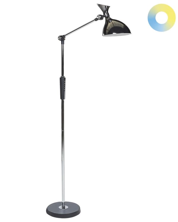 Gulv LED Lampe Kobber Syntetisk Materiale 169 cm Højde Lysdæmpning Moderne Belysning Hjemmekontor