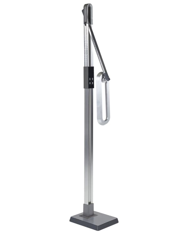 Gulv LED Lampe Sølv Syntetisk Materiale 144 cm Højde Lysdæmpning CCT Modern Lighting Hjemmekontor