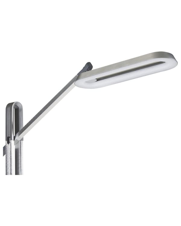 Gulv LED Lampe Sølv Syntetisk Materiale 144 cm Højde Lysdæmpning CCT Modern Lighting Hjemmekontor