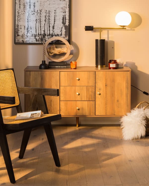 Pöytävalaisin musta kulta 65 cm marmori metalli lasi pallovarjostin moderni