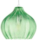 Miniatyrbillede 1 af 10: Pendel Lampe Grøn Glas ø 15 cm Retro Hængelampe Glaskugle Design Køkken Spisebordslampe