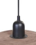 Miniatyrbillede 7 af 9: Langbordspendel Mørk Mangotræ Boho Design 3 Lys Spisebordslampe til Køkken Trælampe til Spisebord Hængelampe