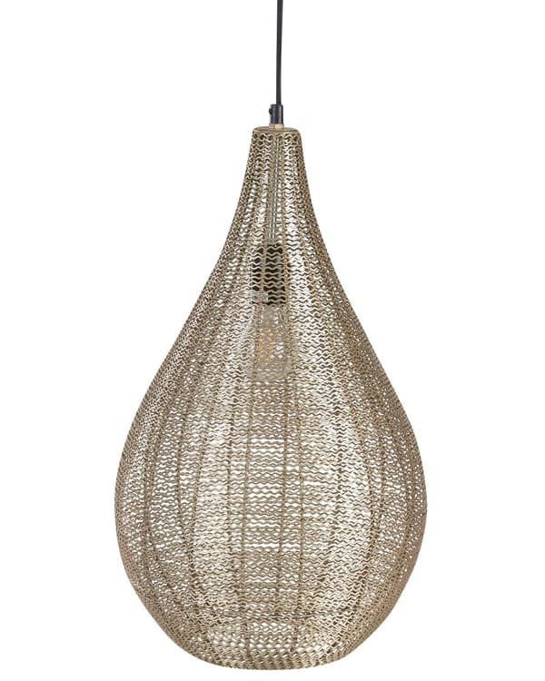 Pendel Lampe Messing ø 28 cm Moderne Spisebordslampe til Køkken Hængelampe til over Spisebord