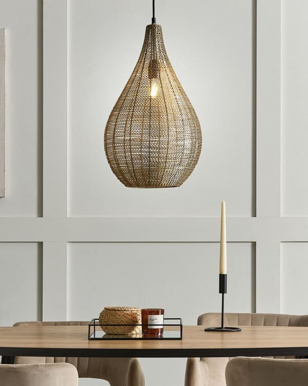 Pendel Lampe Messing ø 28 cm Moderne Spisebordslampe til Køkken Hængelampe til over Spisebord