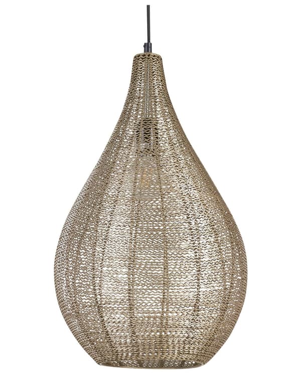 Pendel Lampe Messing ø 28 cm Moderne Spisebordslampe til Køkken Hængelampe til over Spisebord