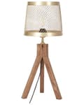 Miniatyrbillede 5 af 10: Bordlampe Mangotræ Messing 63 cm Moderne Natbordslampe til Soveværelse Dekorativ Tripod Lampe til Bordet til Stuen Vindueskarm Trælampe
