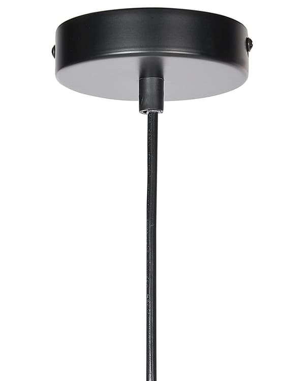 Pendellampe Sort Messing ø 38 Moderne Flad Spisebordslampe til Køkken Indretning Lampe til Spisebord med Synlig Pære
