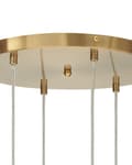 Miniatyrbillede 8 af 9: Pendel halvgennemsigtig messing kobber sølv glasskærme jern 6 lys moderne design boligtilbehør stue