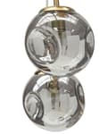 Miniatyrbillede 6 af 9: Pendel Transparent glasskærme Messing Jern 5 lys Moderne design Boligtilbehør Stue