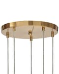 Miniatyrbillede 8 af 9: Pendel Transparent glasskærme Messing Jern 5 lys Moderne design Boligtilbehør Stue