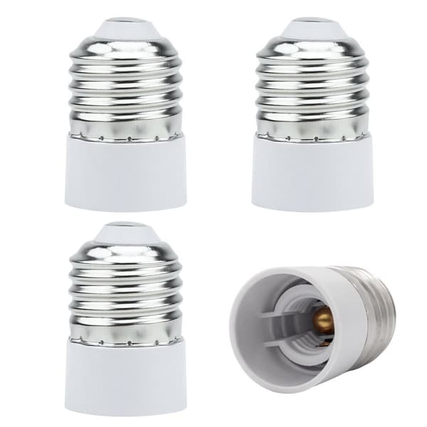 4x Set Adapter för lampsocke Konvertera  Lampadapter för omformatering med 4 omvandlare för lampsockel för glödlampor, LED, halogen, lågenergilampor