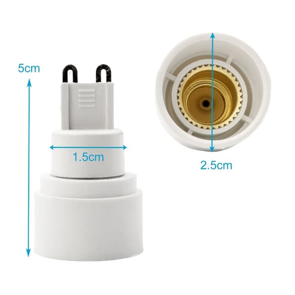 4x Sett Adapter for lampesokkel Konverter lampeadapter for omformatering med 4 omformere for lampesokkel for gløde-, LED-, halogen- og lavenergilamper