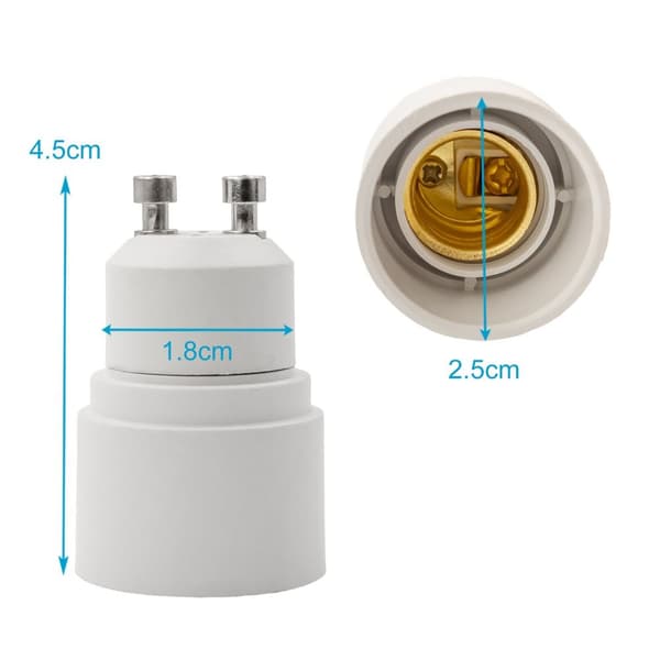 4x Sett Adapter for lampesokkel Konverter lampeadapter for omformatering med 4 omformere for lampesokkel for gløde-, LED-, halogen- og lavenergilamper
