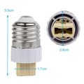 Miniatyrbilde 2 av 5: 4x Sett Adapter for lampesokkel Konverter lampeadapter for omformatering med 4 omformere for lampesokkel for gløde-, LED-, halogen- og lavenergilamper