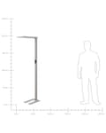 Pikkukuva 10 / 11: LED-lattiavalaisin hopea 61 x 196 cm alumiini himmennin liiketunnistin päivänvalotunnistin kosketuskytkin työhuone
