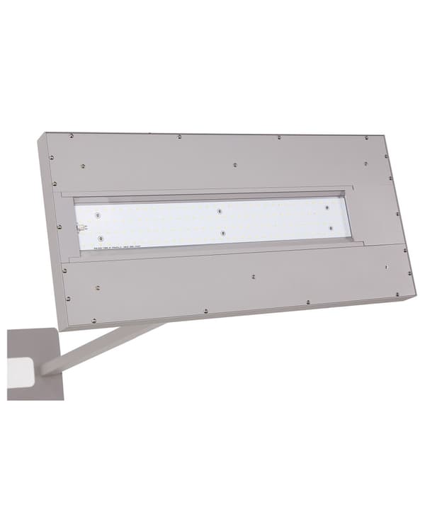 LED-gulvlampe sølv aluminium 197 cm højde Knapkontakt Dæmpning Moderne industriel belysning Hjemmekontor