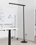 Pikkukuva 4 / 10: LED-lattiavalaisin musta alumiini 186 cm korkea moderni industriaalinen tyyli