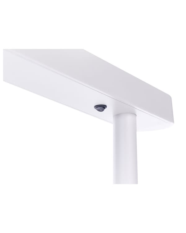 LED-lattiavalaisin valkoinen alumiini 186 cm korkea moderni industriaalinen tyyli